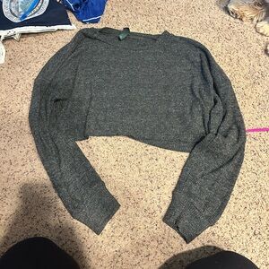 Women's Gray Knit Top